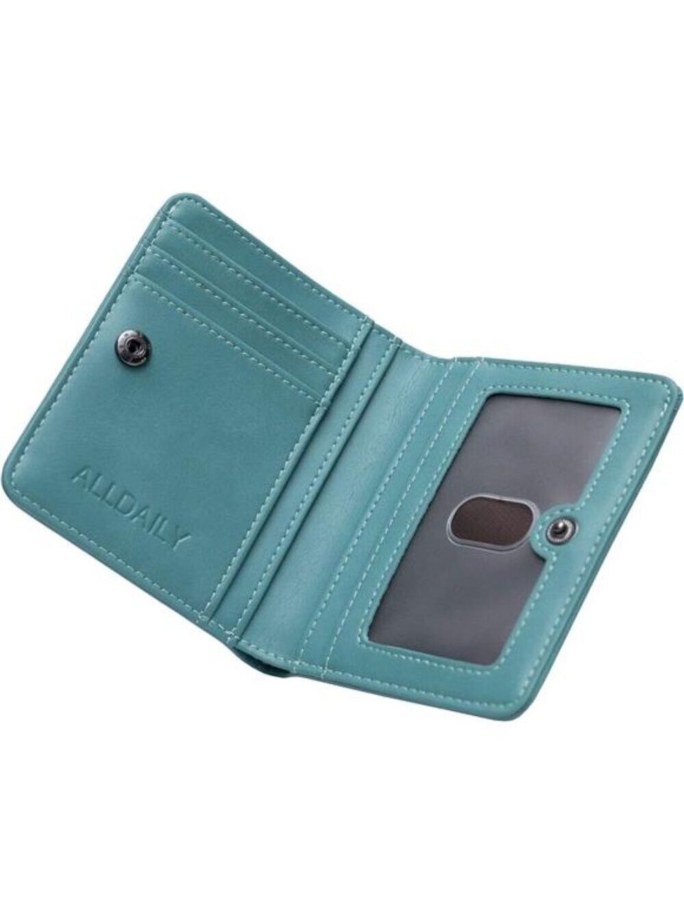 Small RFID Wallet Women Slim Compact Bifold Card Holder Mini Travel Purse